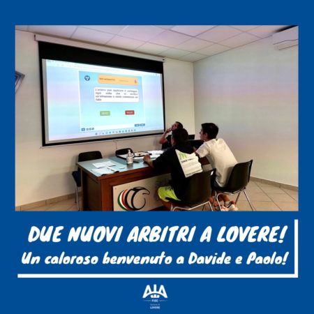 Due nuovi arbitri a Lovere!