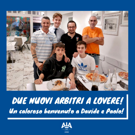 Due nuovi arbitri a Lovere!